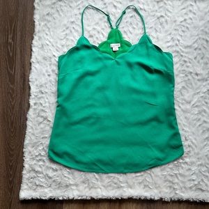 🍋2 for $10 🍋 J. Crew Women’s GREEN Scalloped Tank Top Size 2